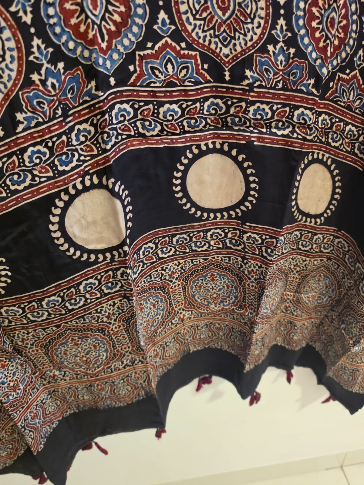 Ajrakh Kaftan in modal silk