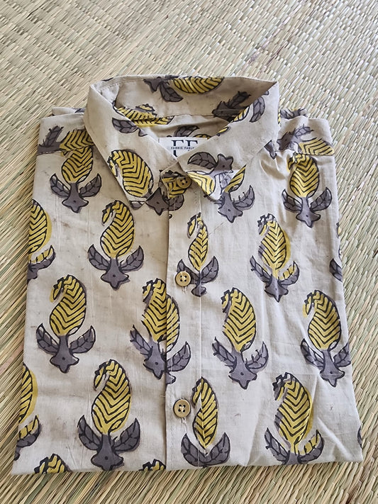Cotton Full Sleeve Shirt (Handblock Kalamkaari collection)