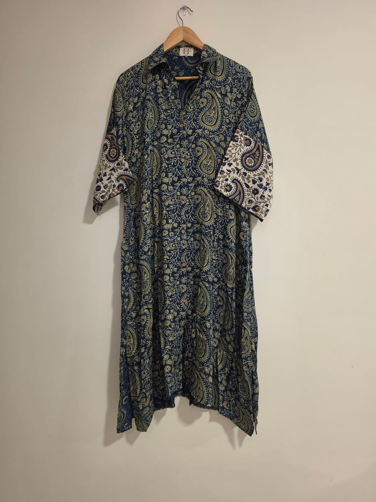 Ajrakh shirt dress