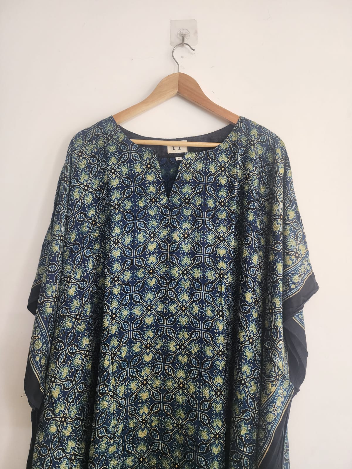 Ajrakh Kaftan in modal silk
