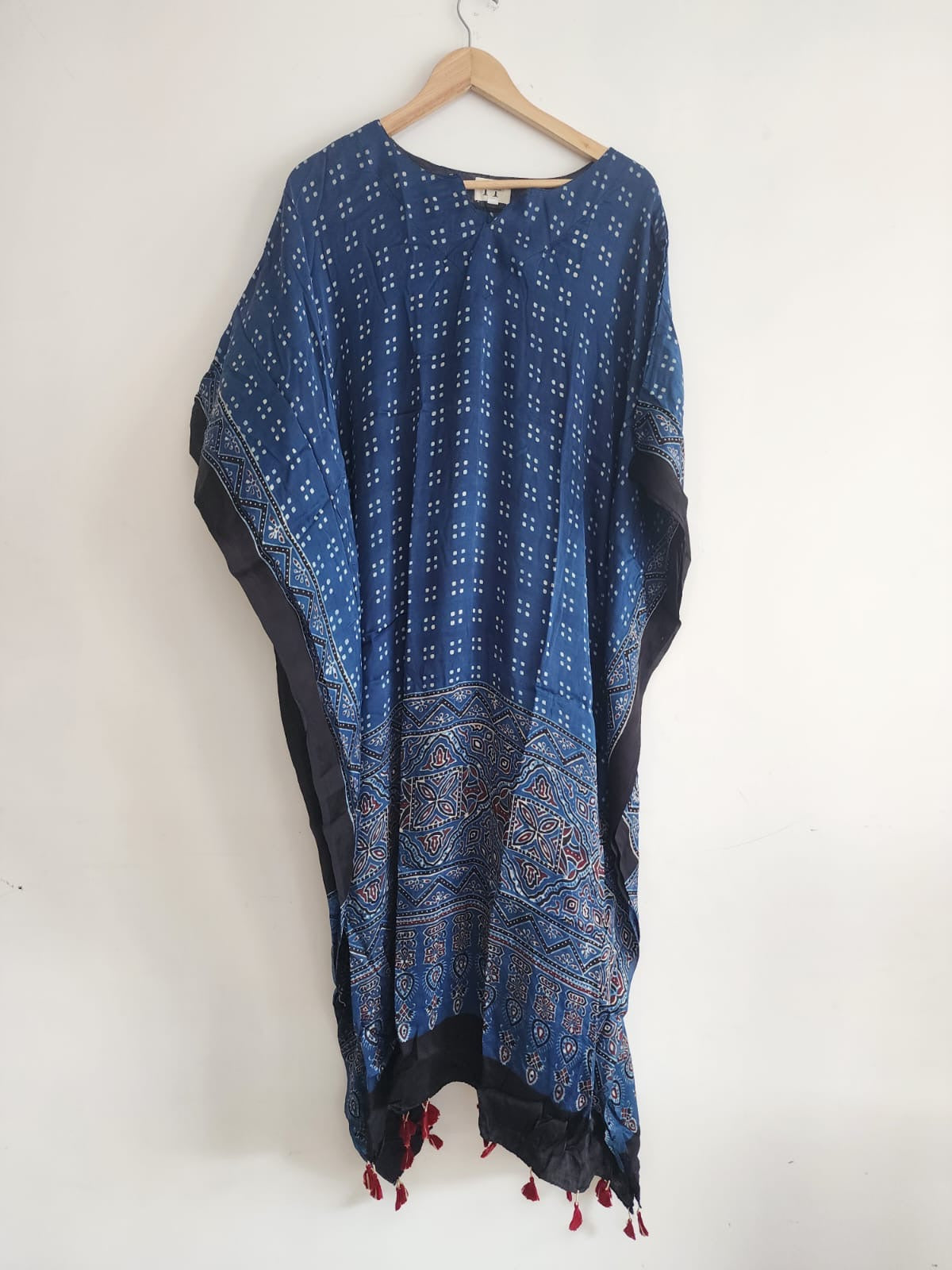 Ajrakh Kaftan in modal silk