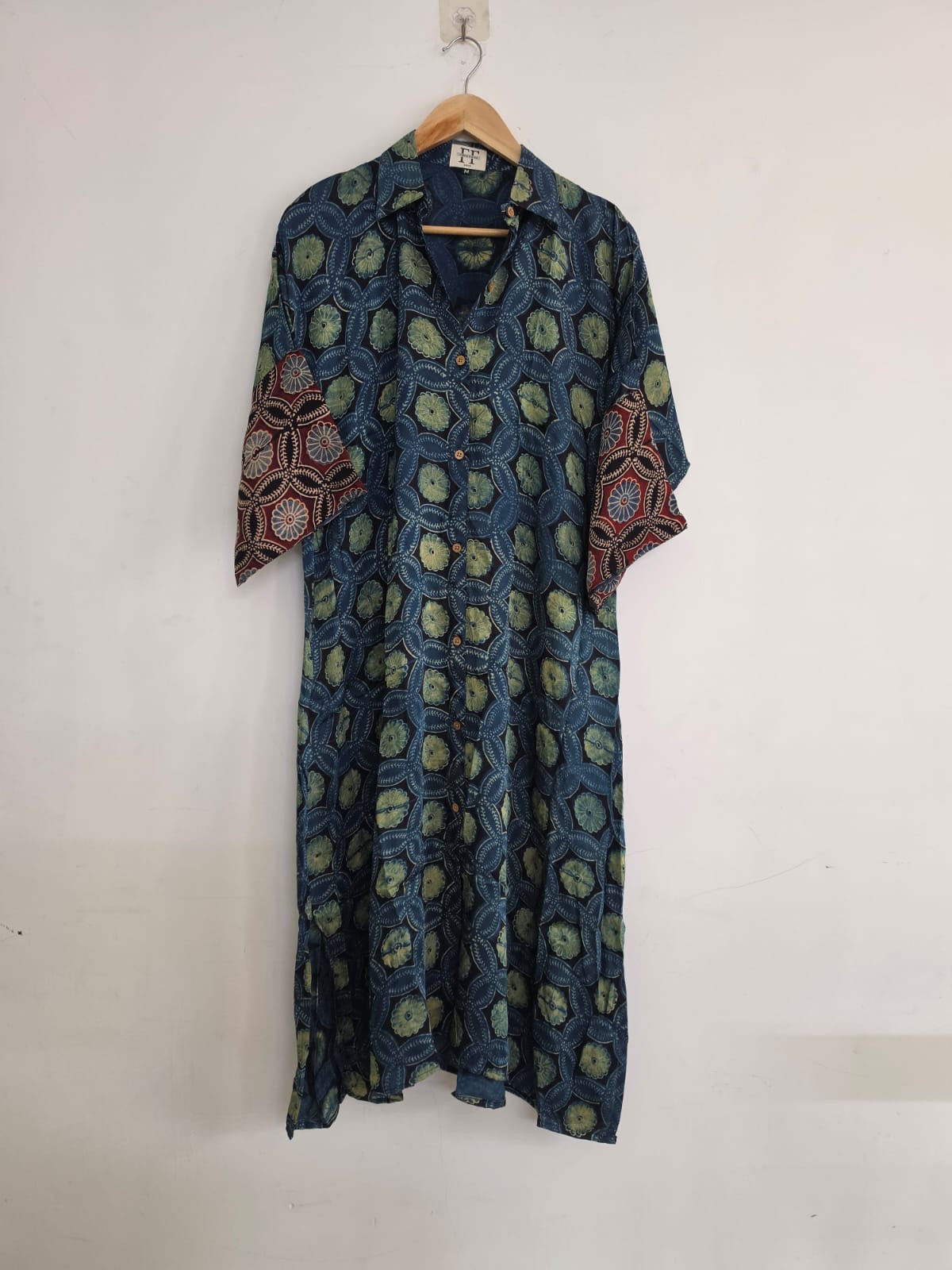 Ajrakh shirt dress