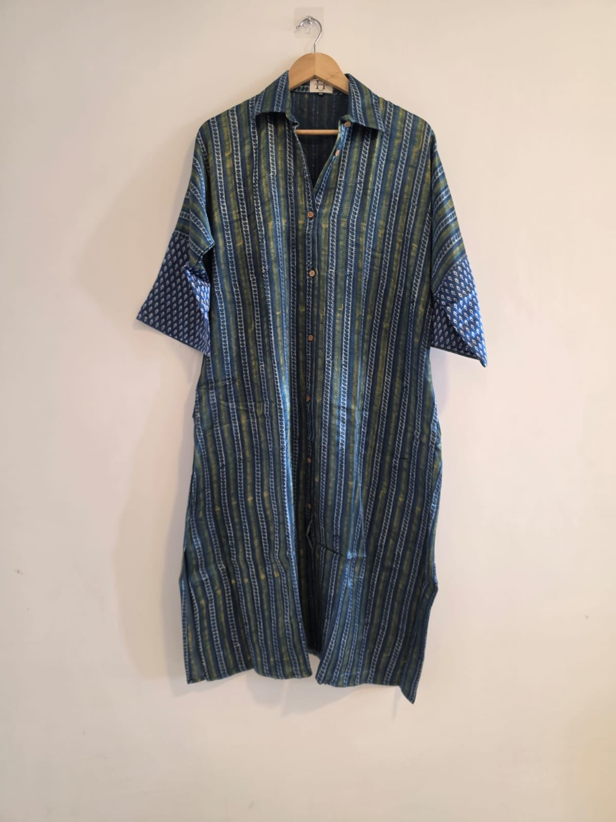 Ajrakh shirt dress