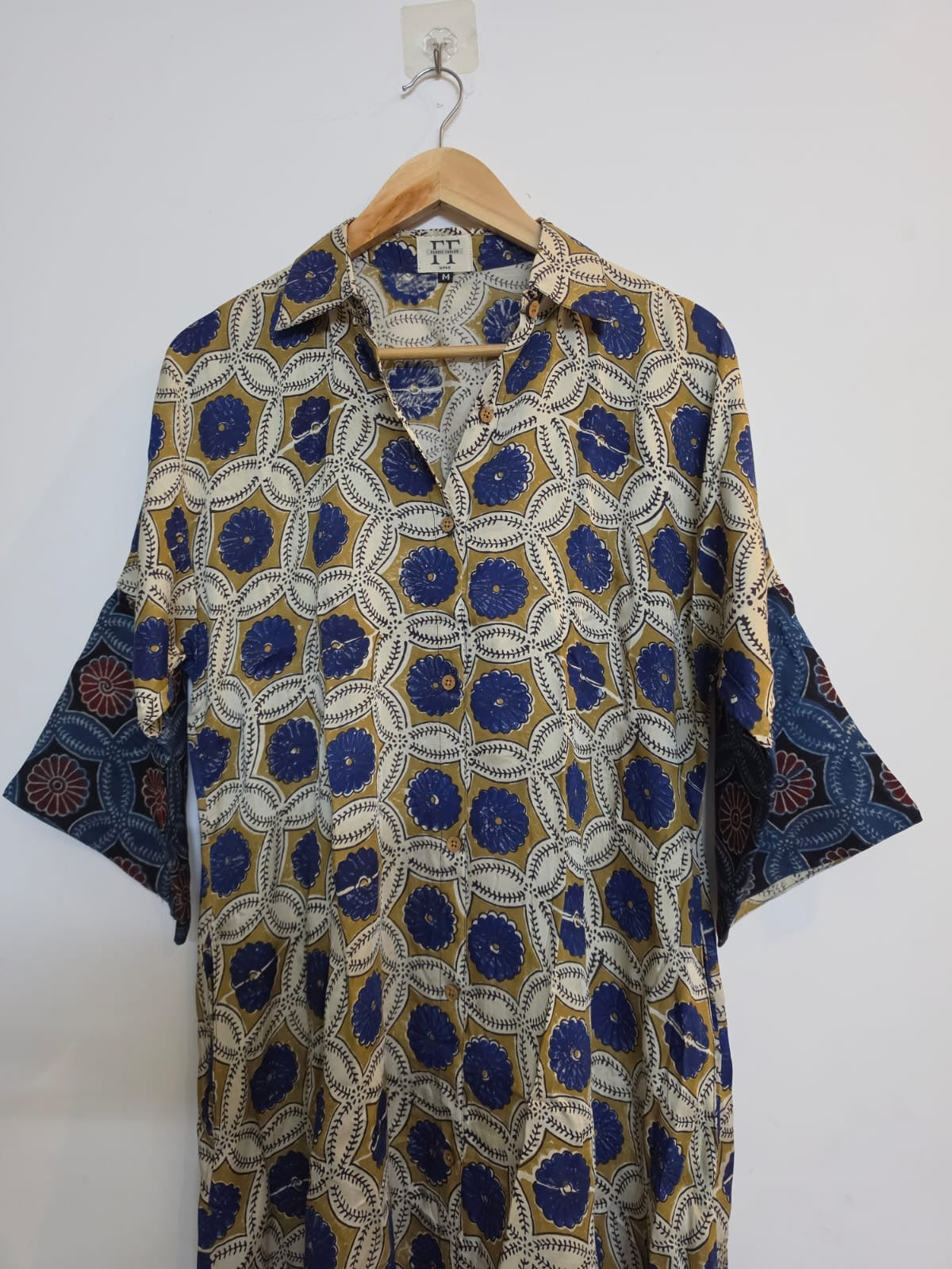 Ajrakh shirt dress