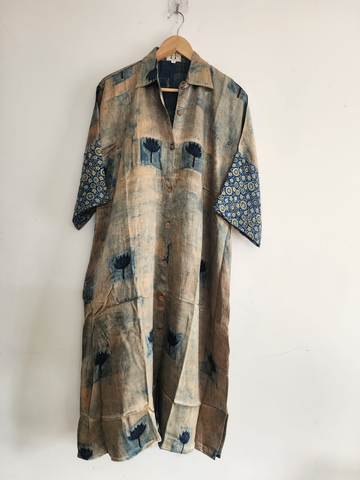 Ajrakh shirt dress