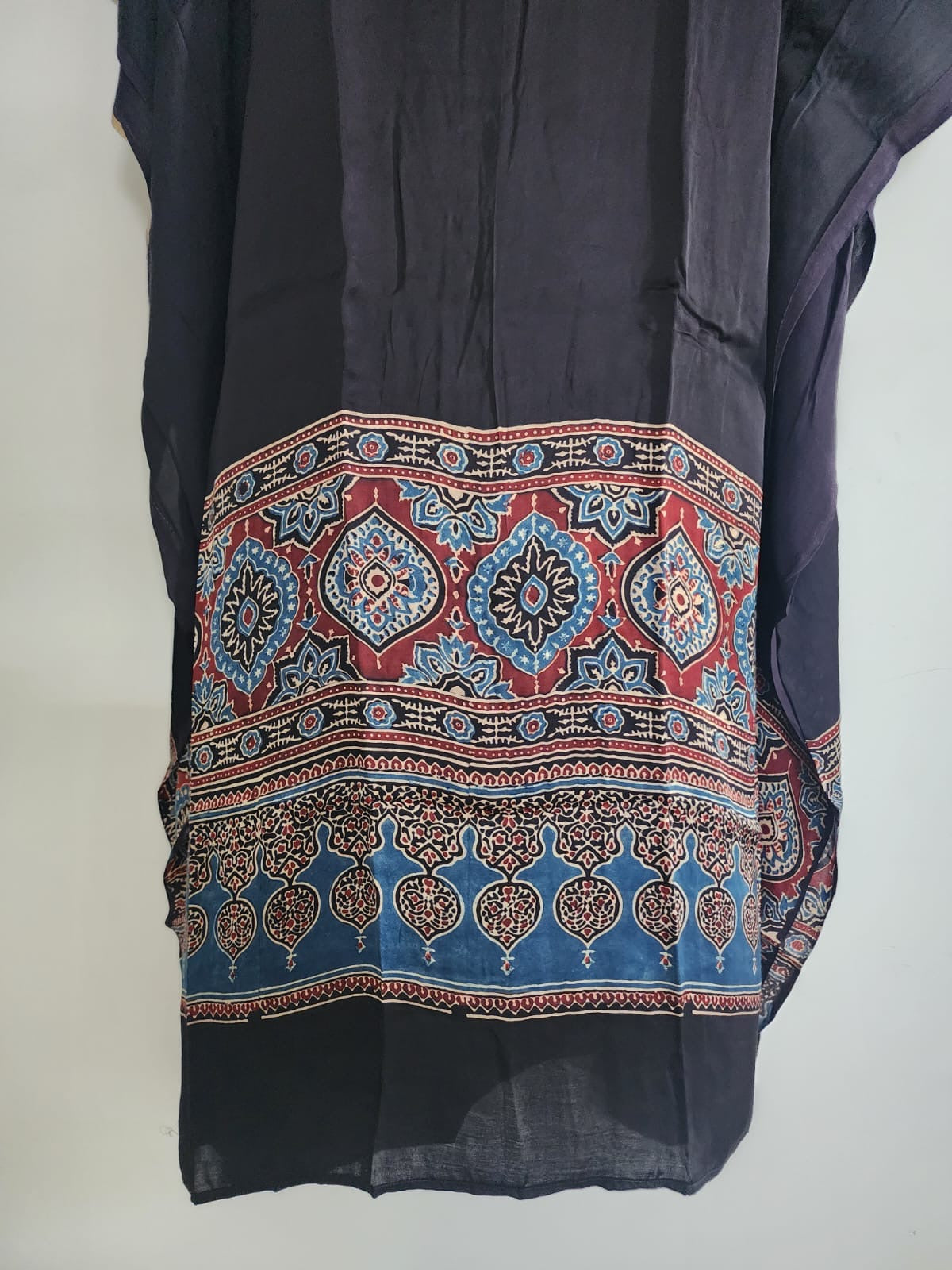 Ajrakh Kaftan in modal silk