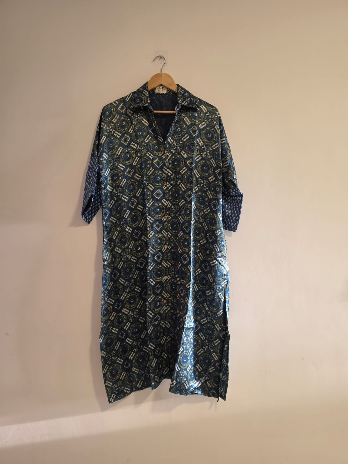 Ajrakh shirt dress