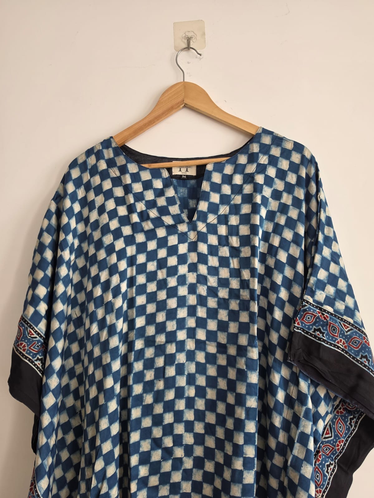 Ajrakh Kaftan in modal silk