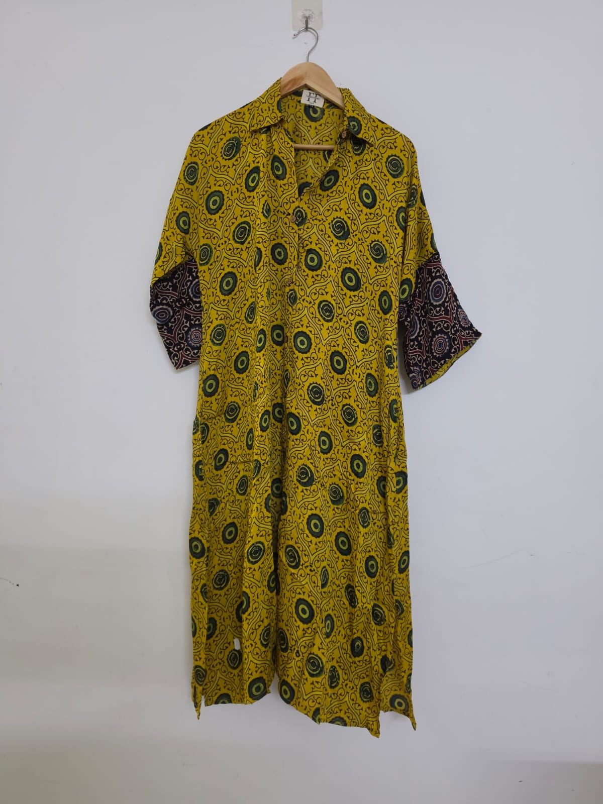 Ajrakh shirt dress