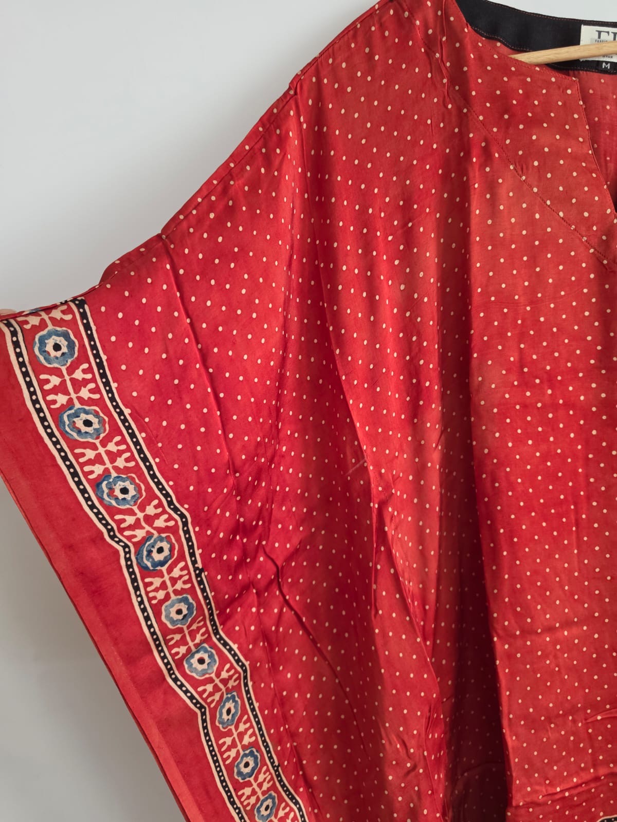Ajrakh Kaftan in modal silk