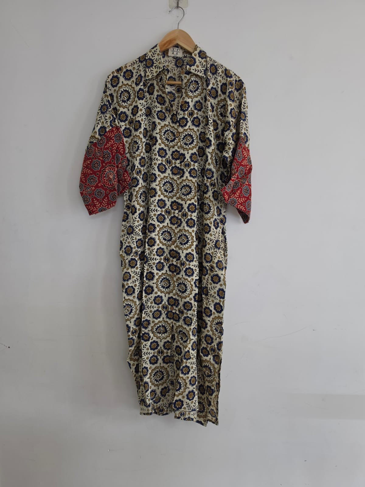 Ajrakh shirt dress