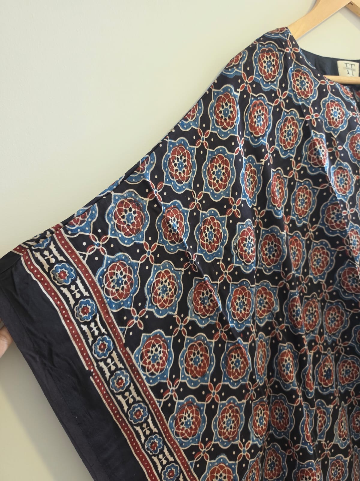 Ajrakh Kaftan in modal silk