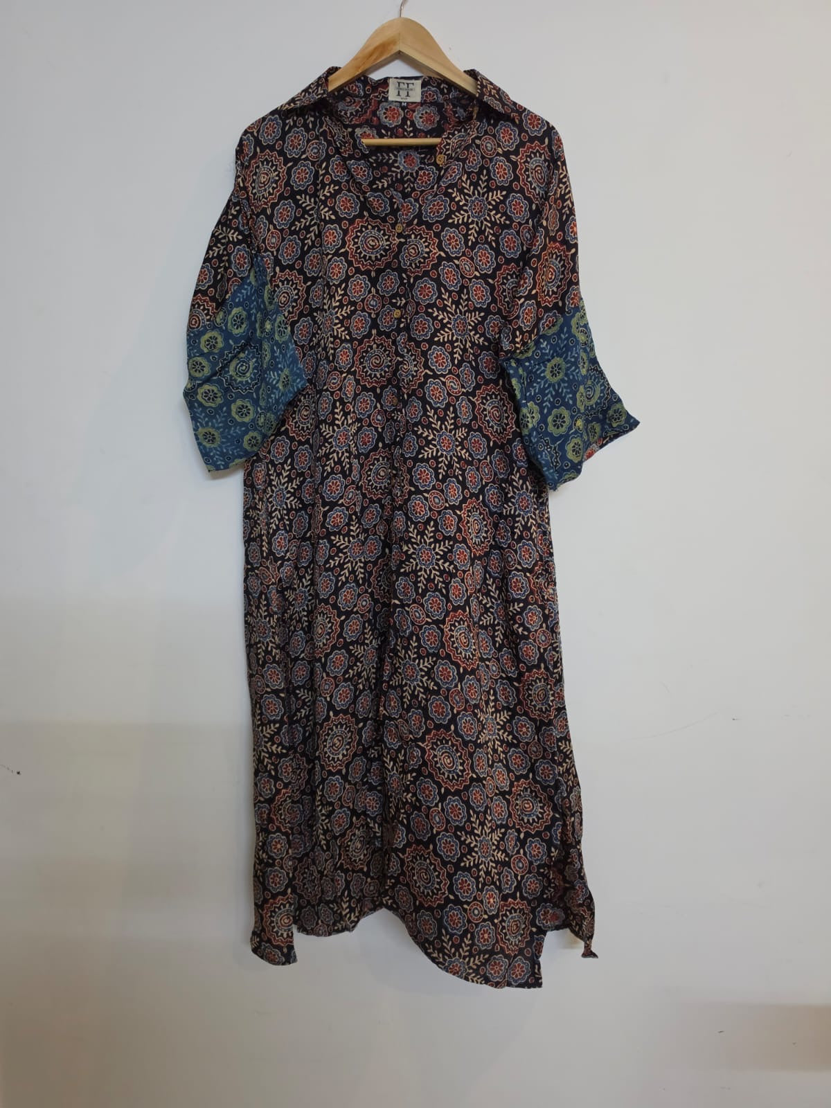 Ajrakh shirt dress