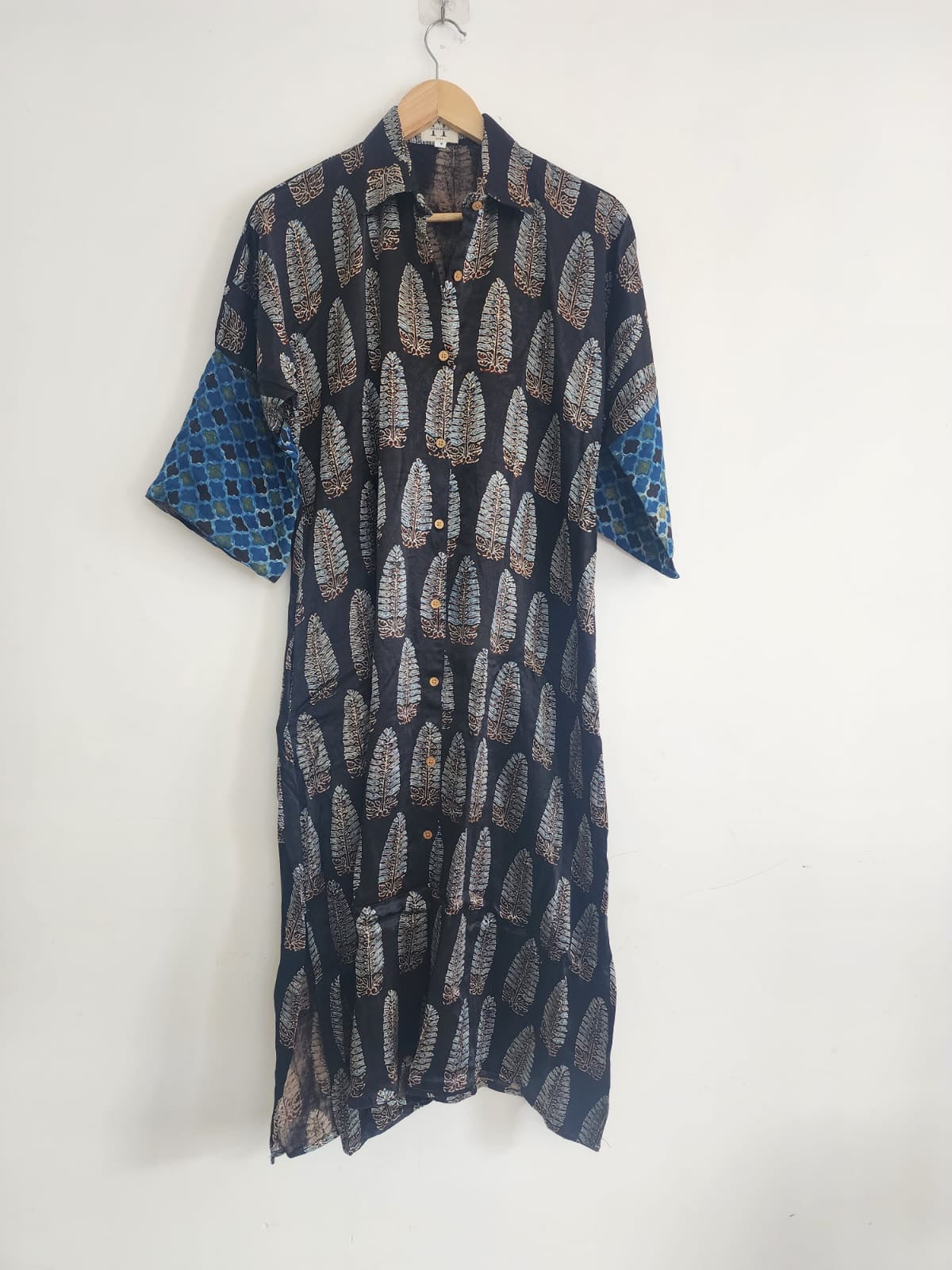 Ajrakh shirt dress