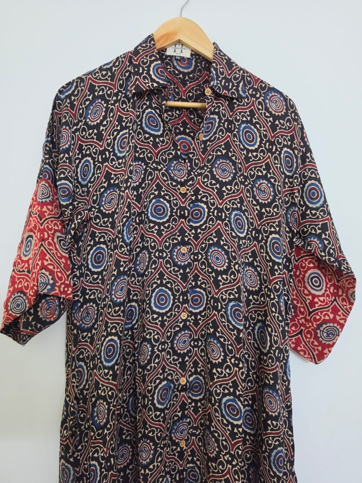 Ajrakh shirt dress
