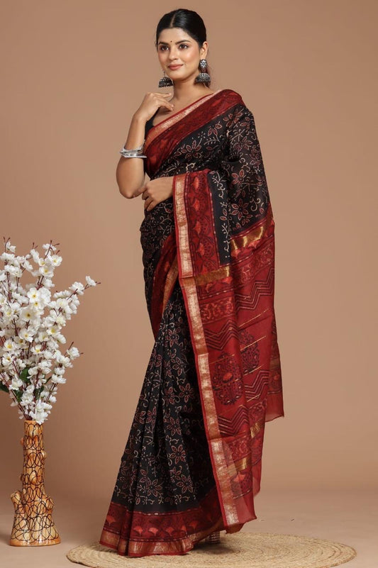 Maheshwari saree (Handblock)