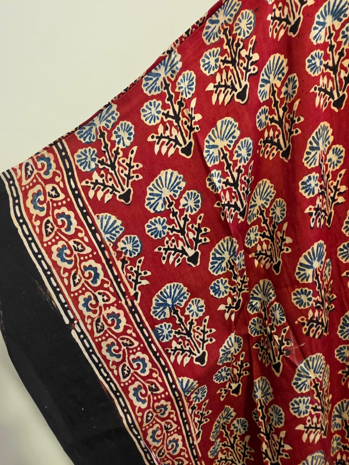 Ajrakh Kaftan in modal silk