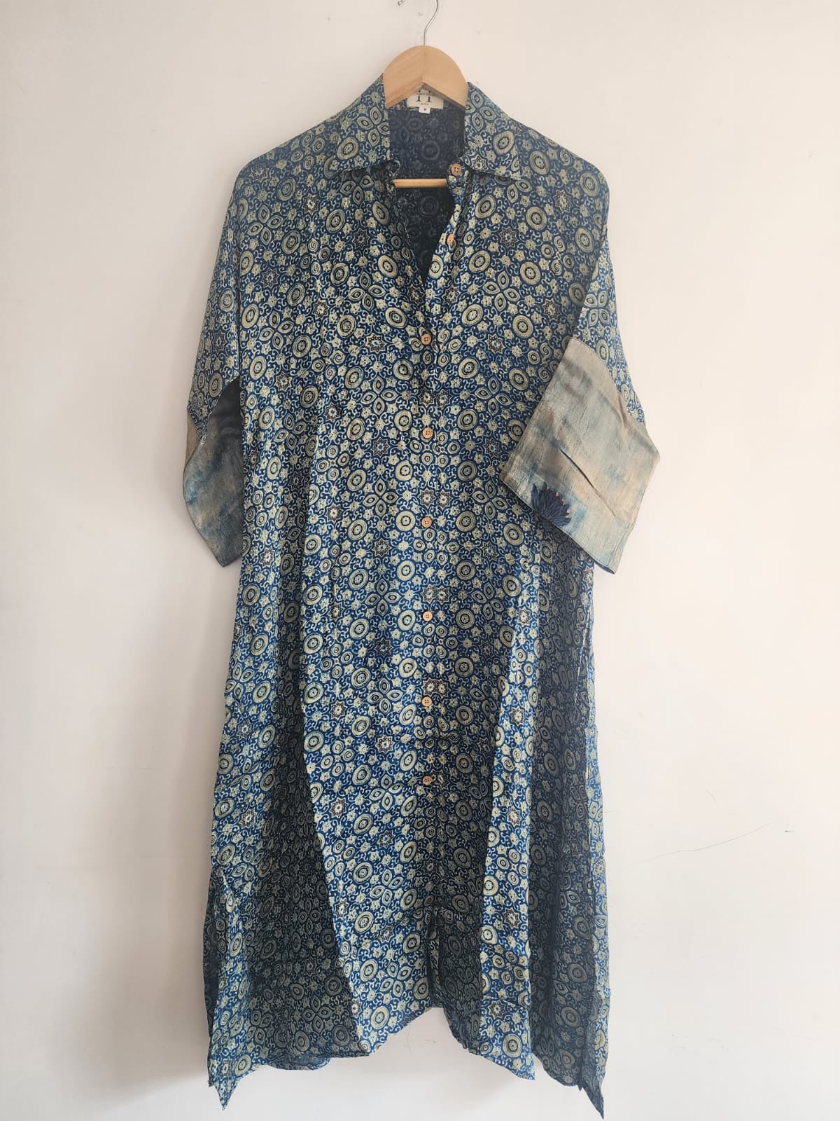 Ajrakh shirt dress