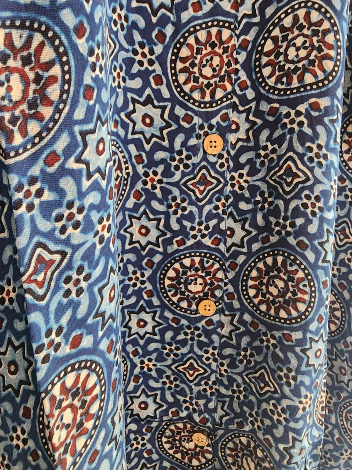 Ajrakh shirt dress