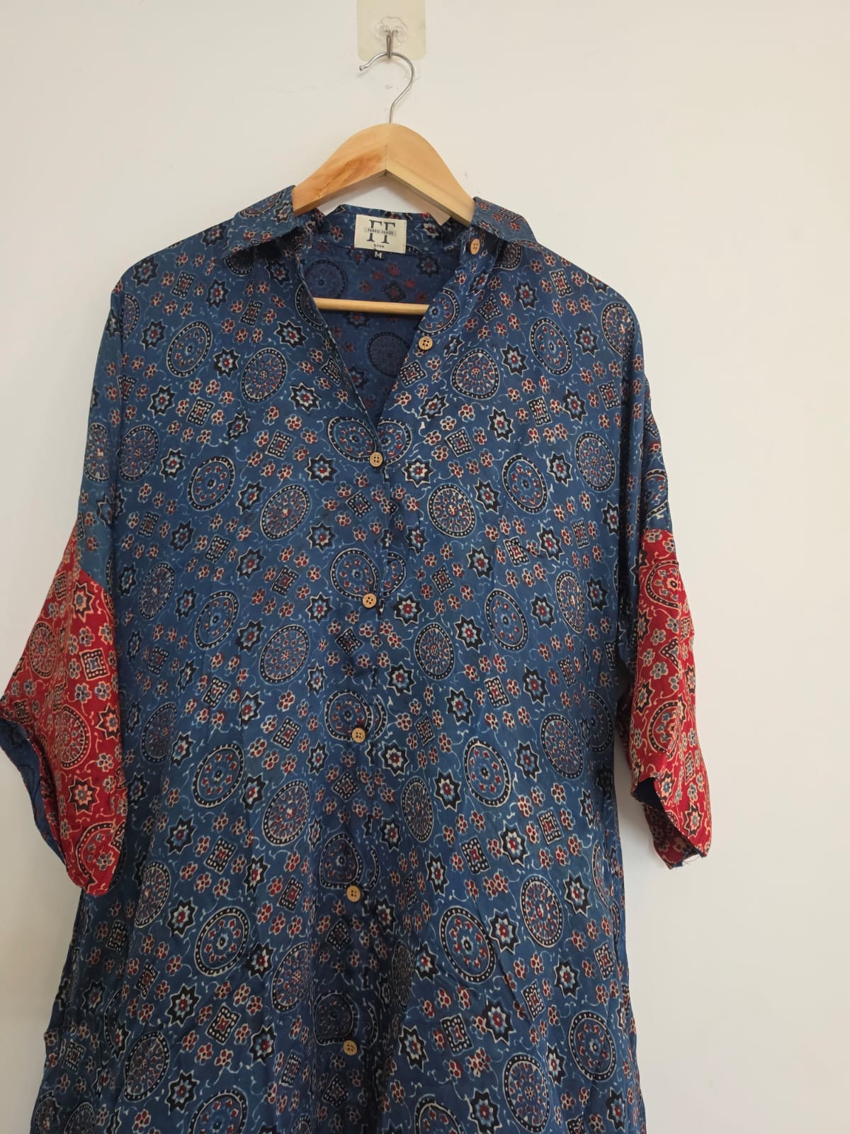 Ajrakh shirt dress