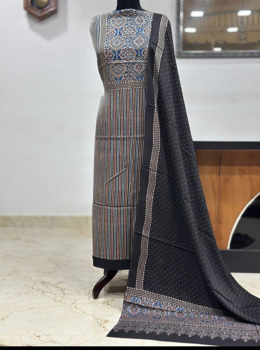 Ajrakh Modal suit set