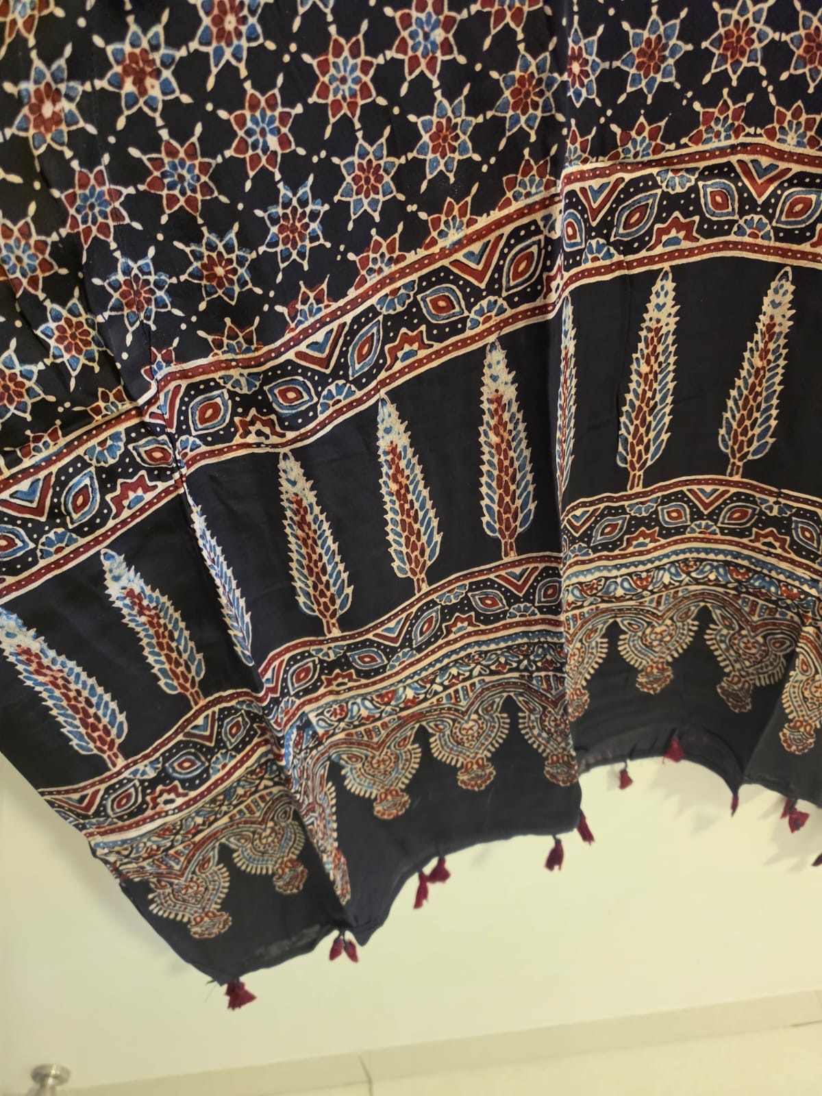 Ajrakh Kaftan in modal silk