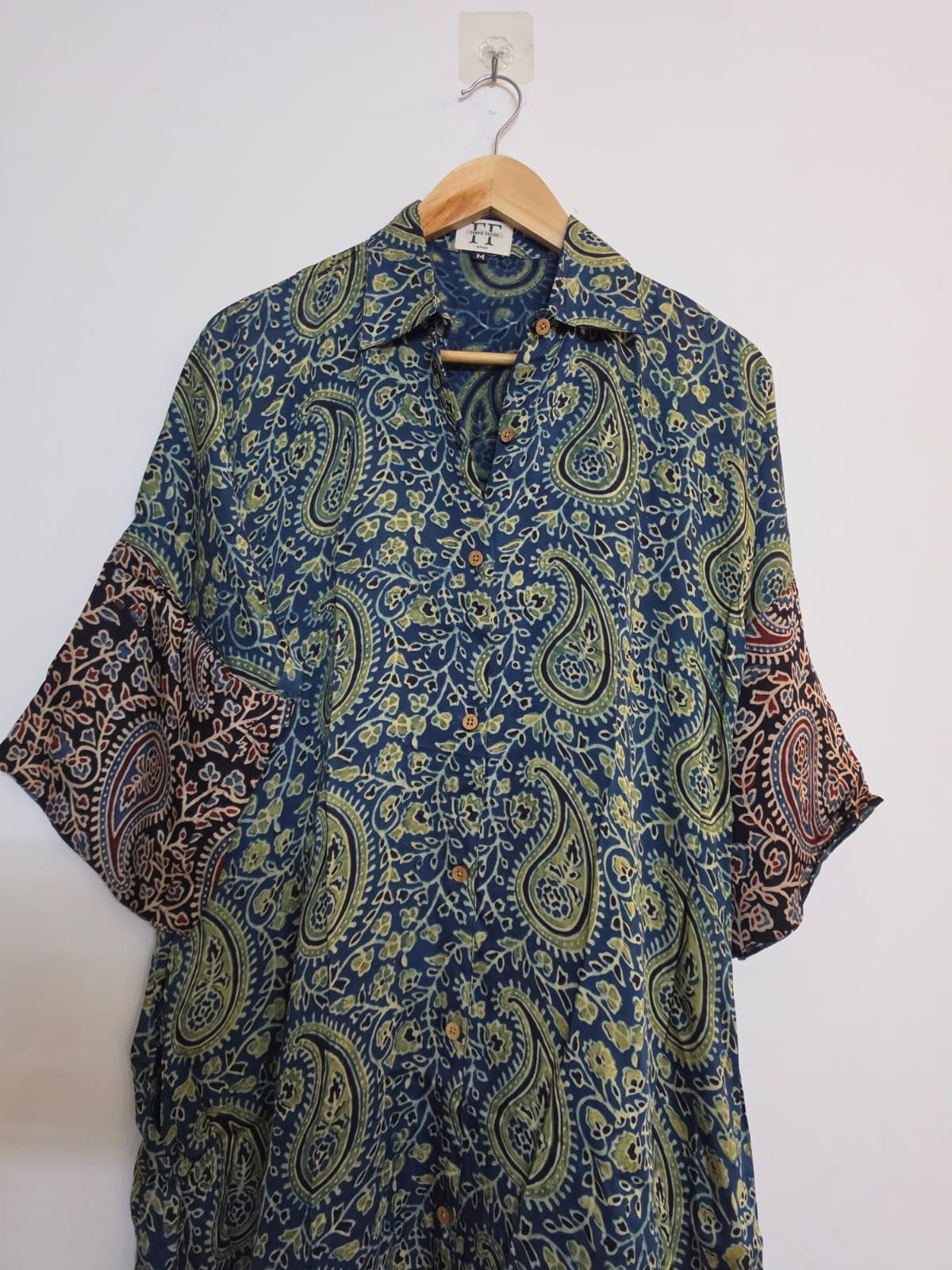 Ajrakh shirt dress