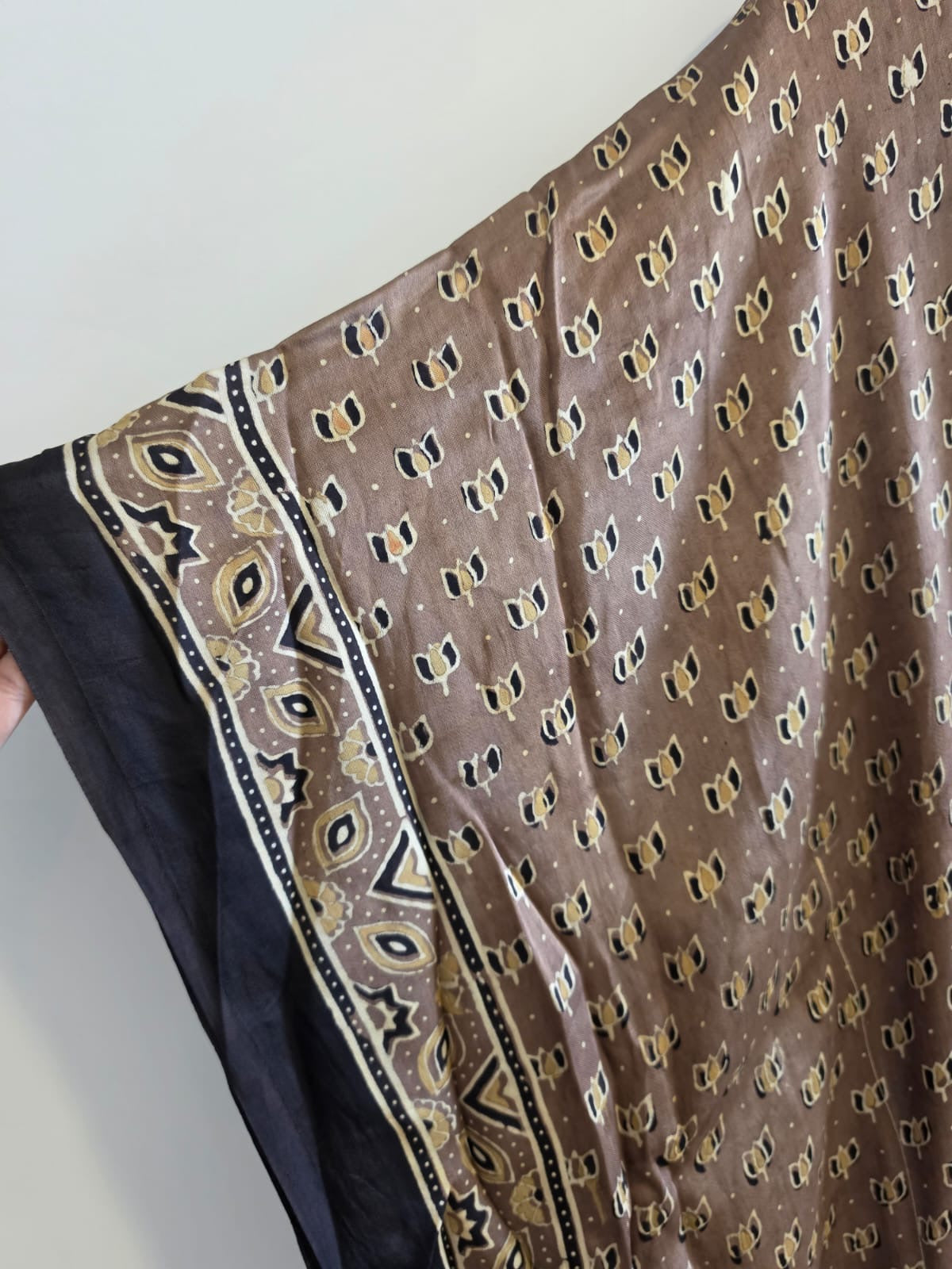 Ajrakh Kaftan in modal silk