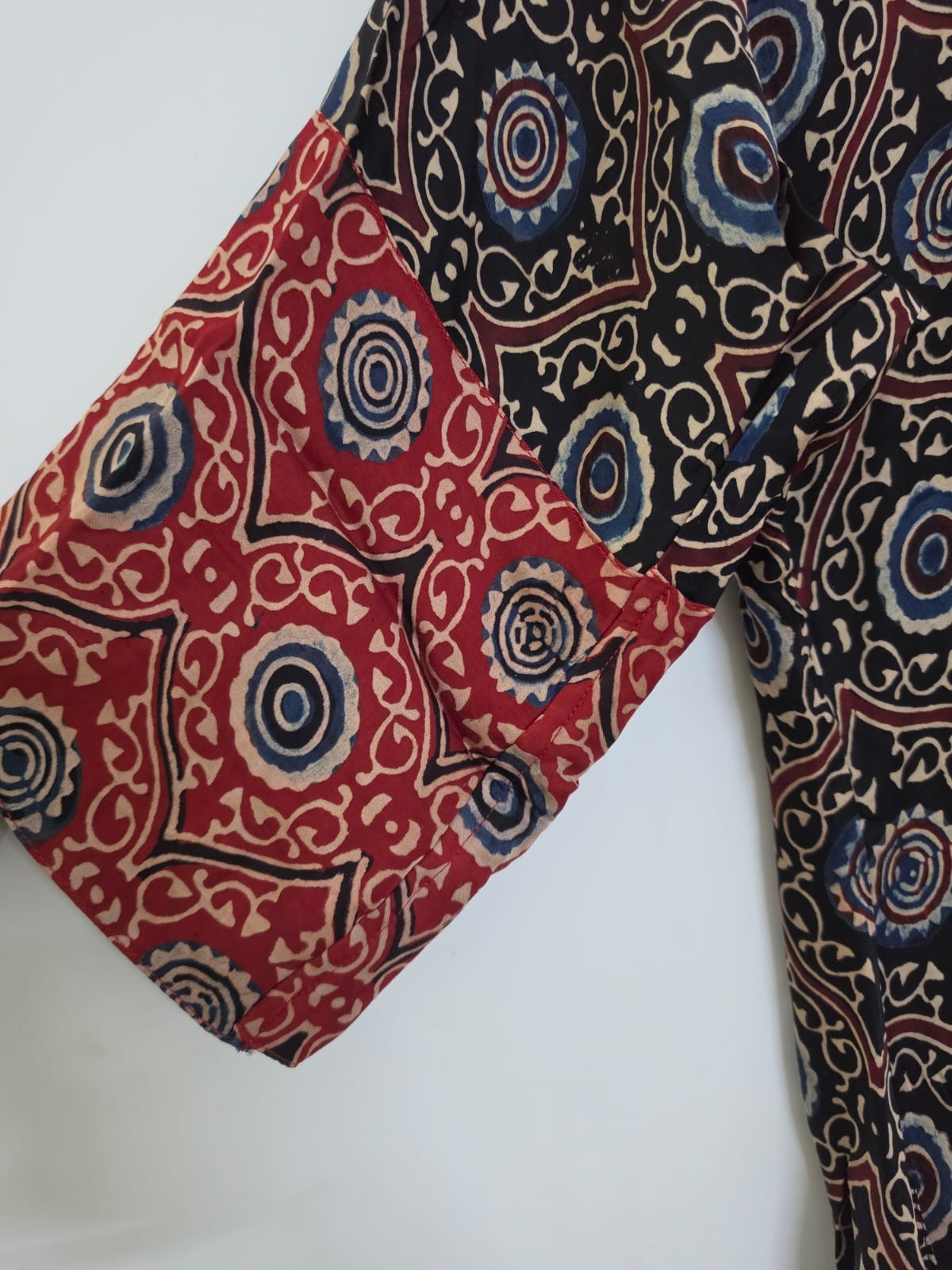 Ajrakh shirt dress