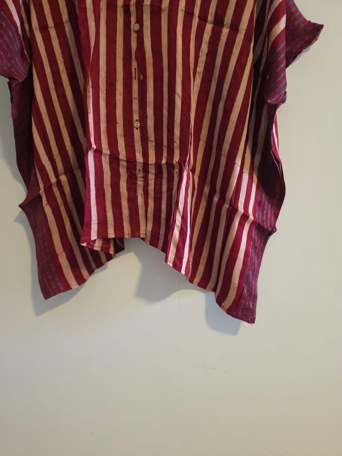 Ajrakh Kaftan shirt in modal silk