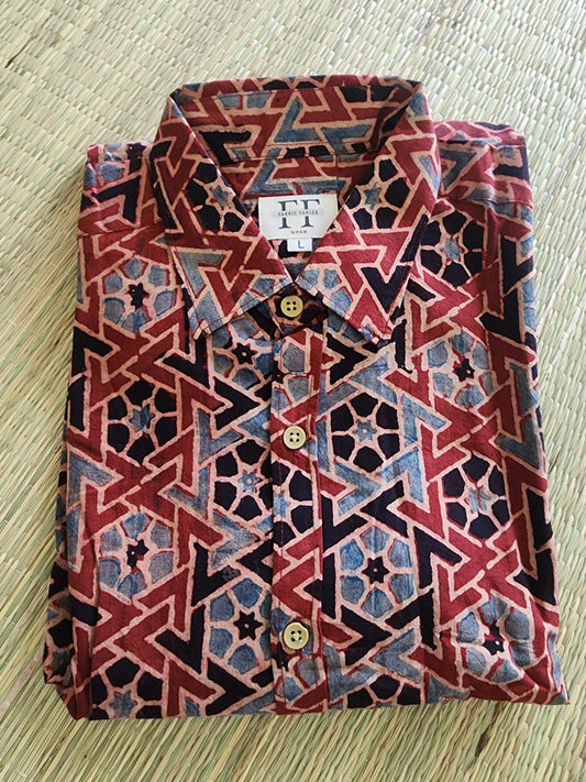 Cotton Full Sleeve Shirt (Ajrakh collection)
