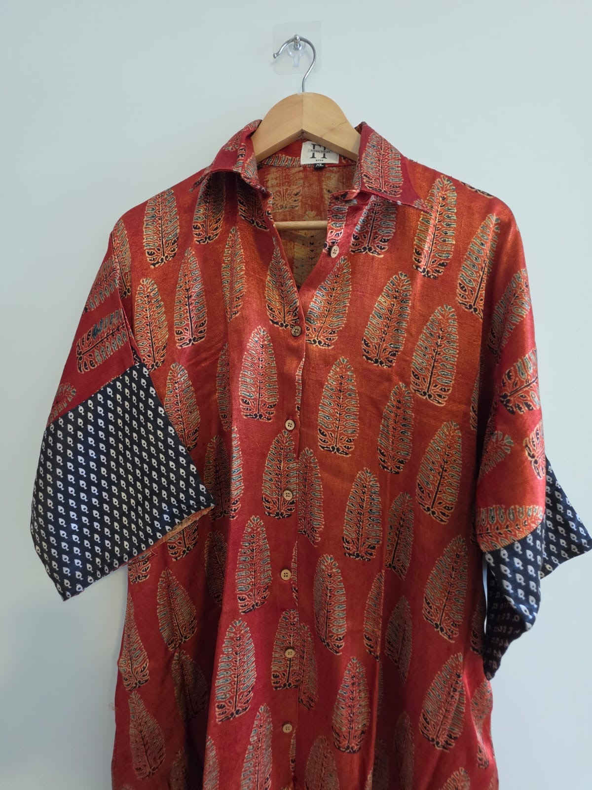 Ajrakh shirt dress (Short)
