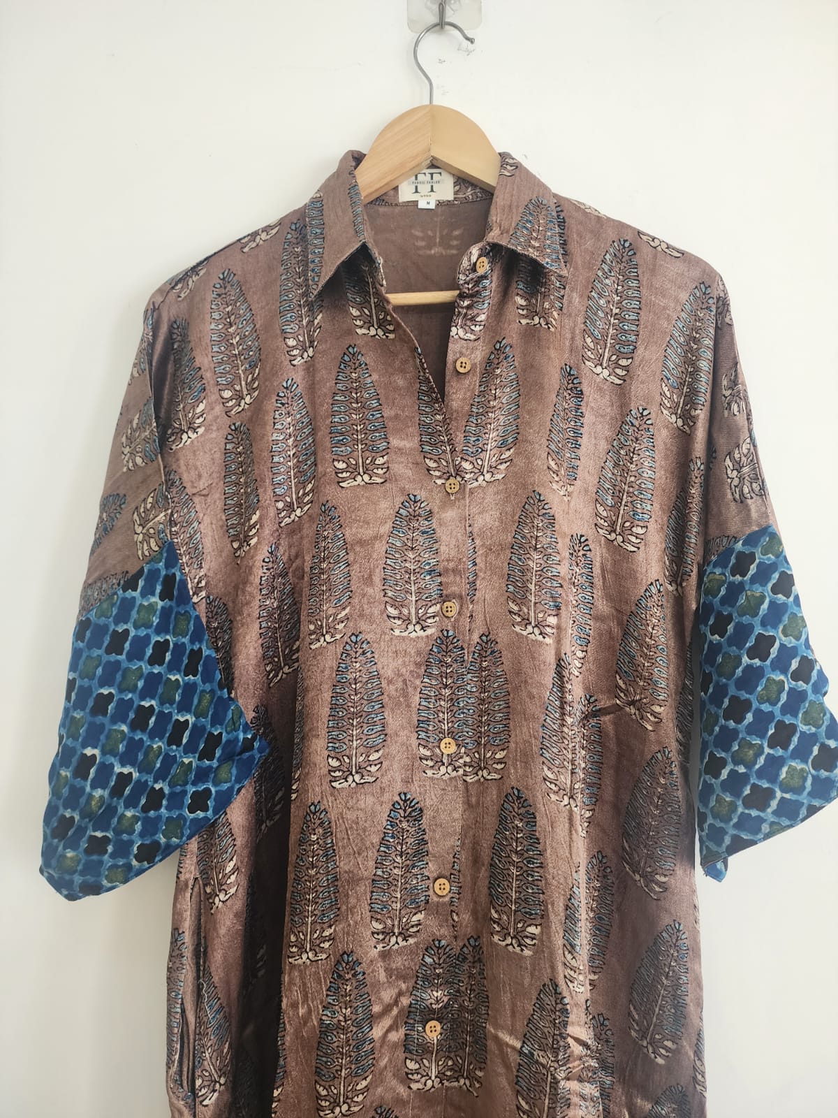 Ajrakh shirt dress