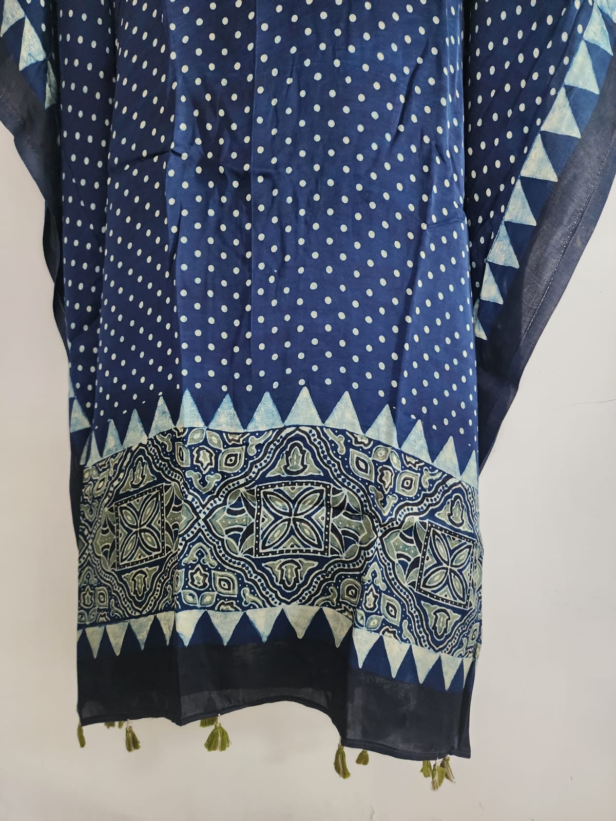 Ajrakh Kaftan in modal silk