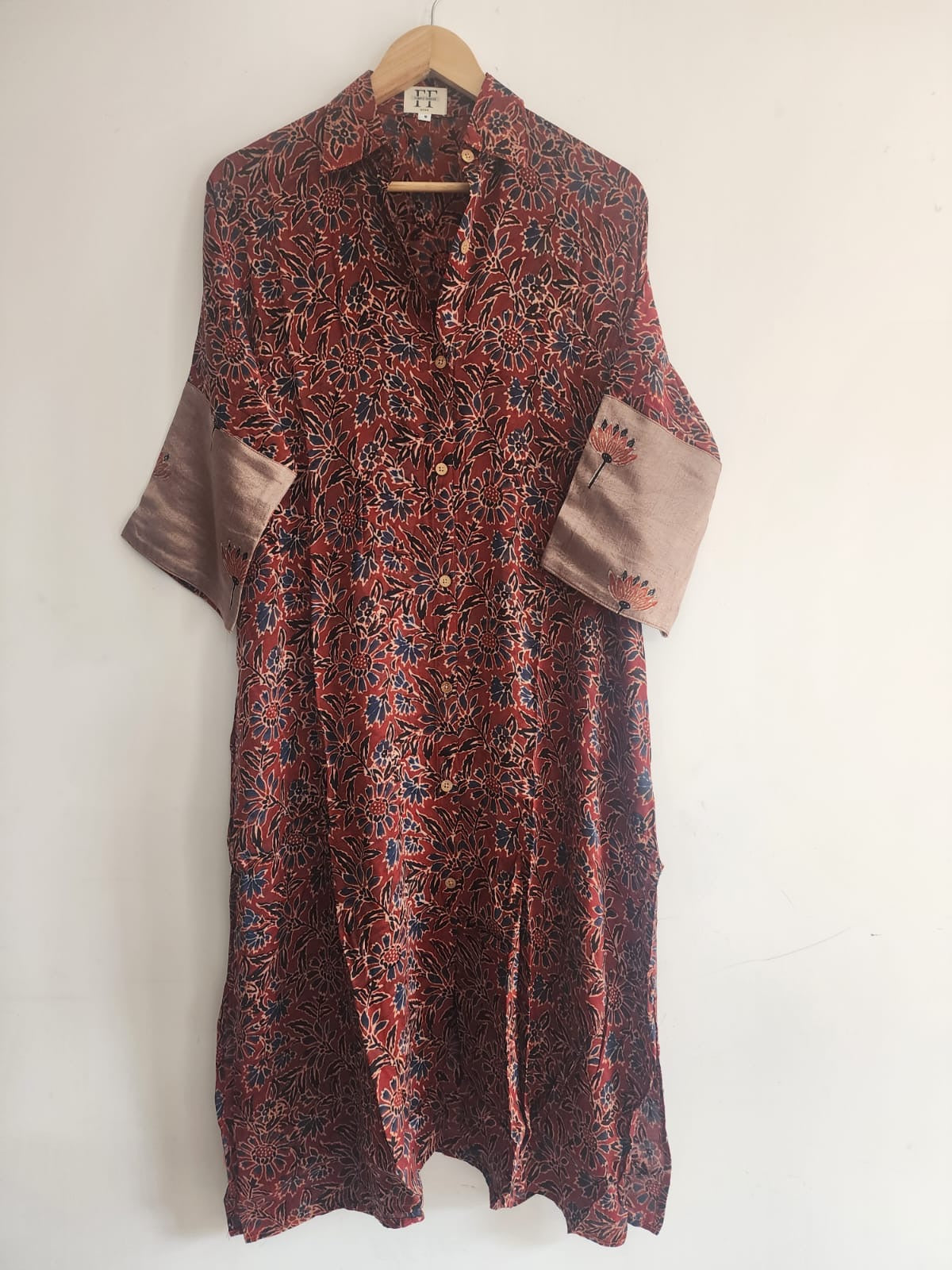 Ajrakh shirt dress