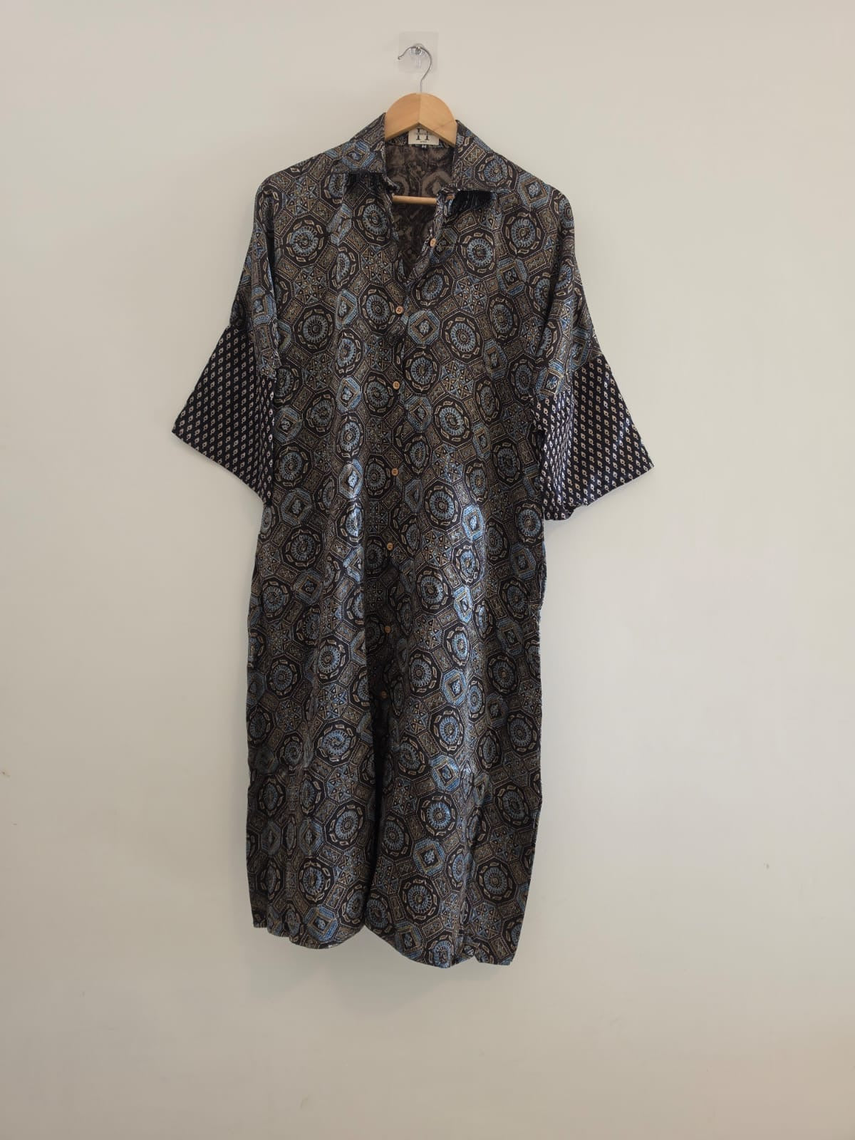Ajrakh shirt dress