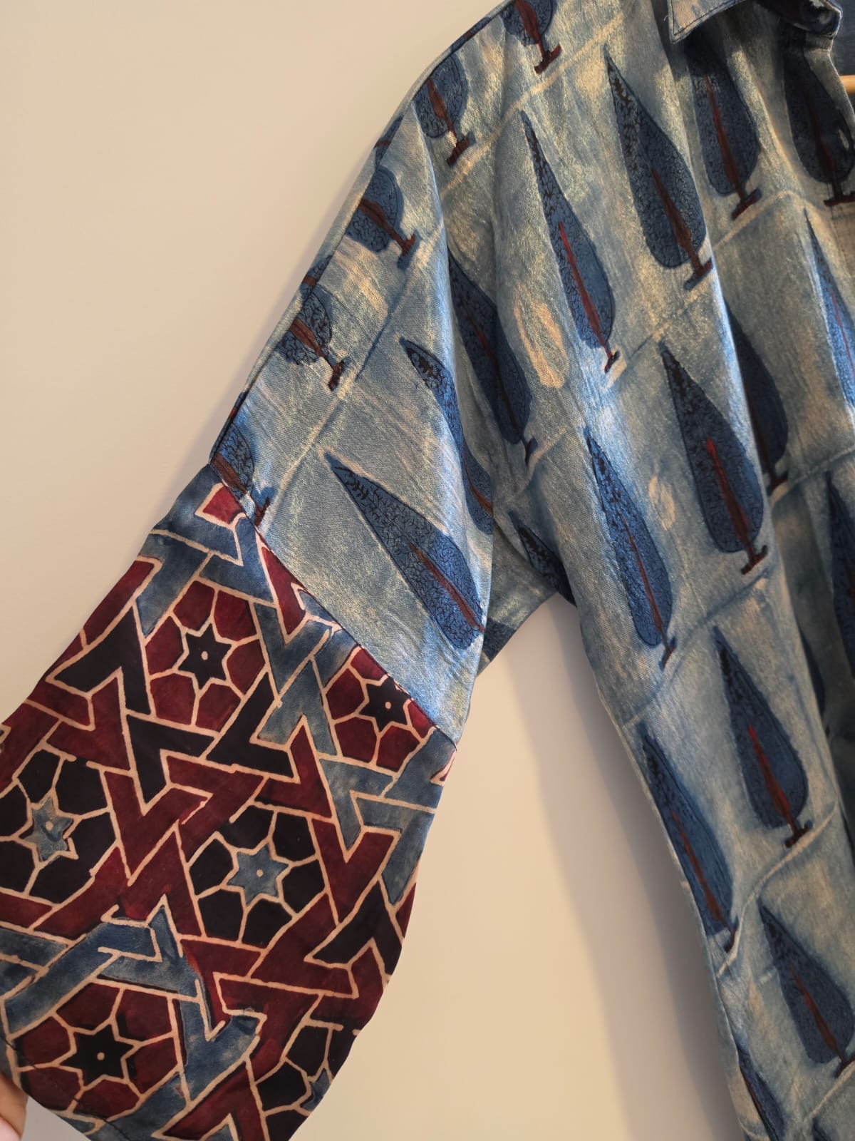 Ajrakh shirt dress (Short)