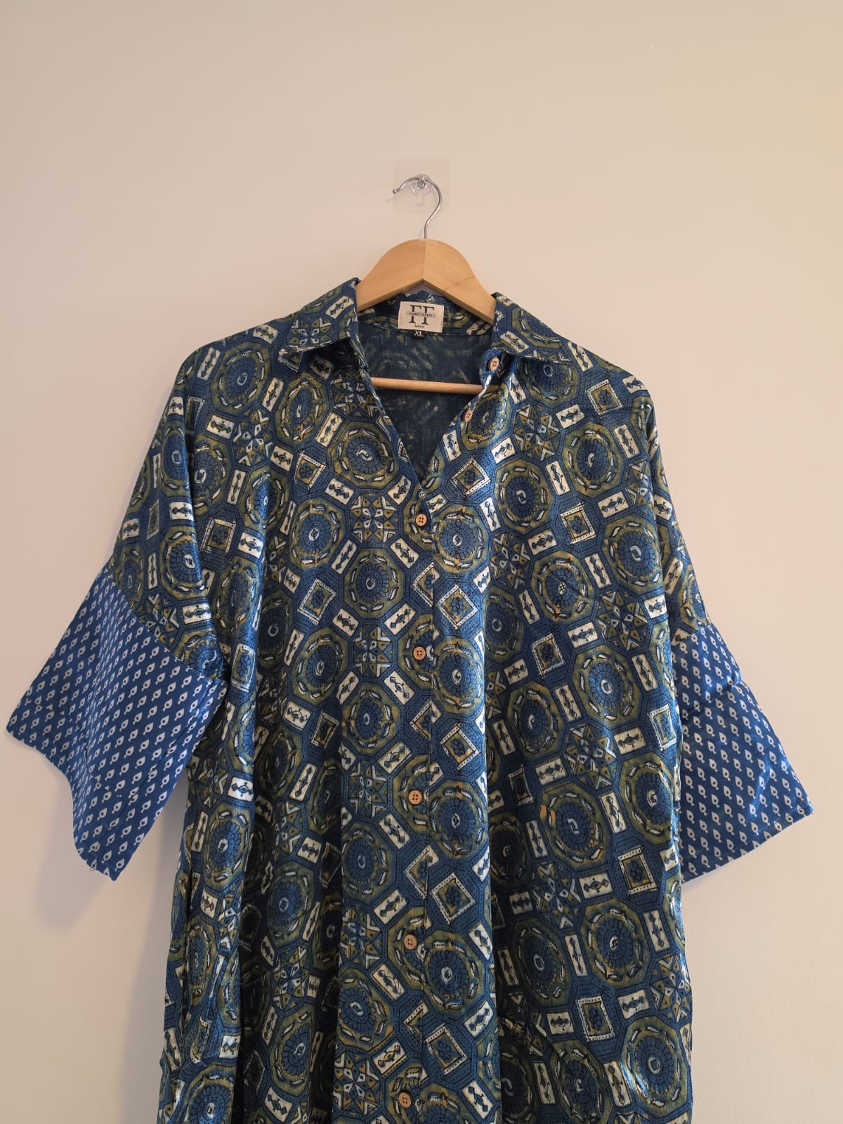 Ajrakh shirt dress