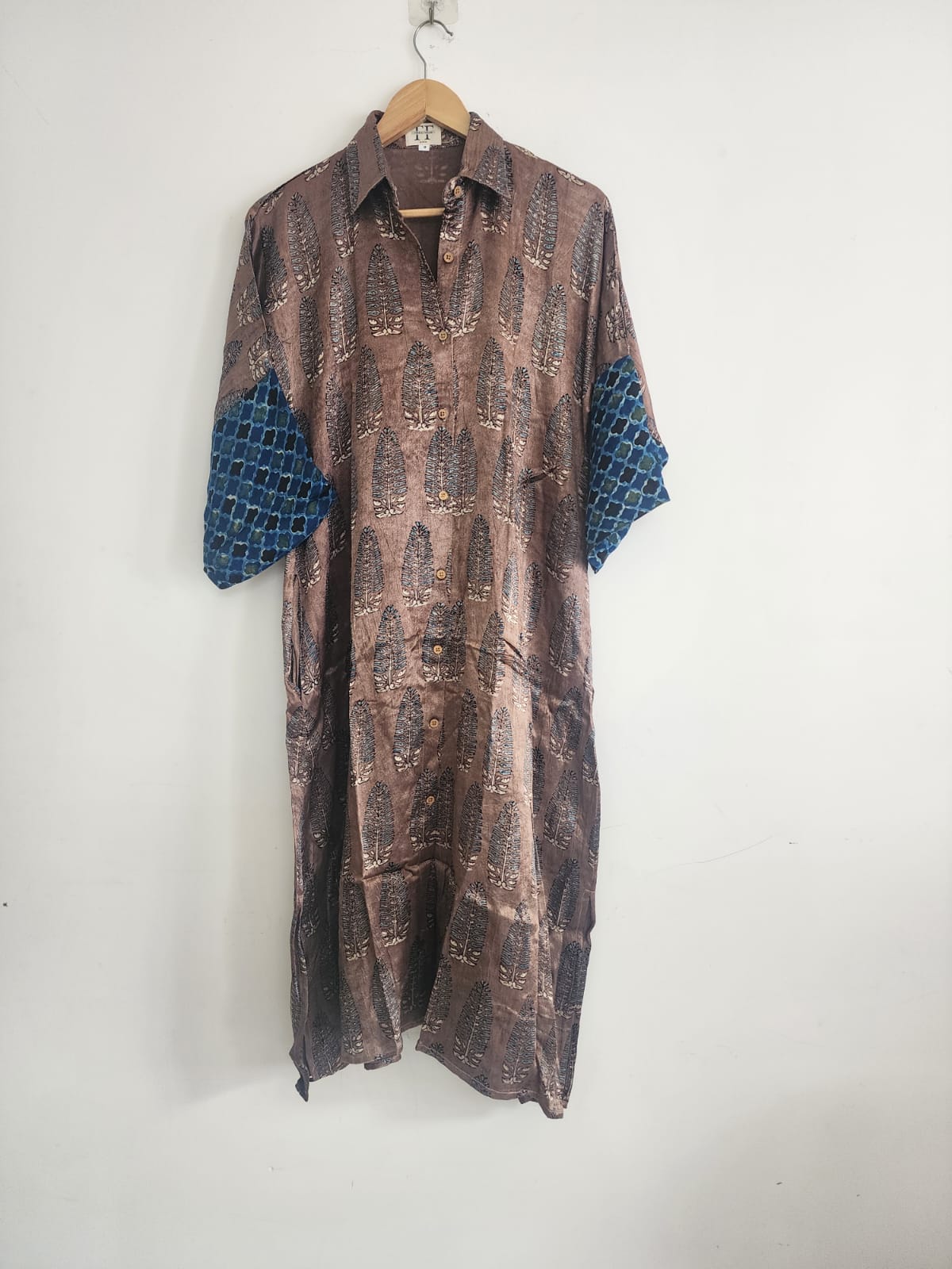 Ajrakh shirt dress