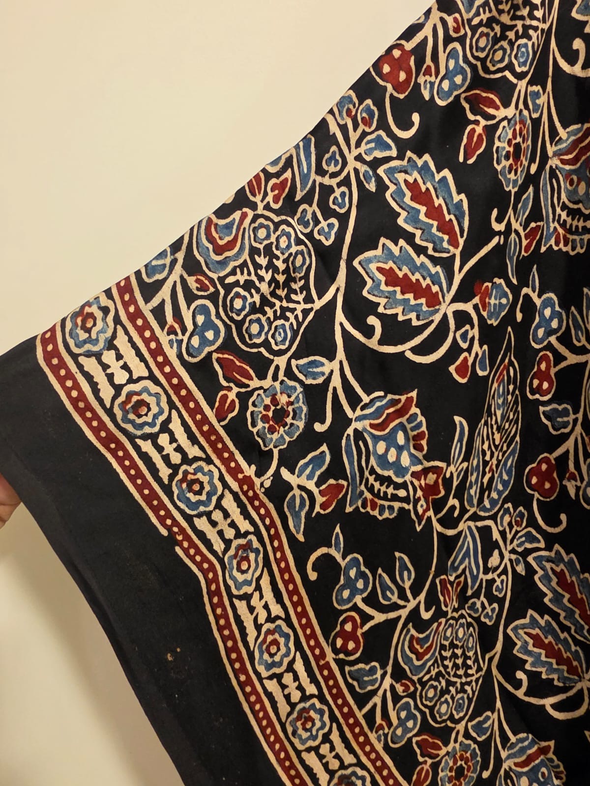 Ajrakh Kaftan in modal silk