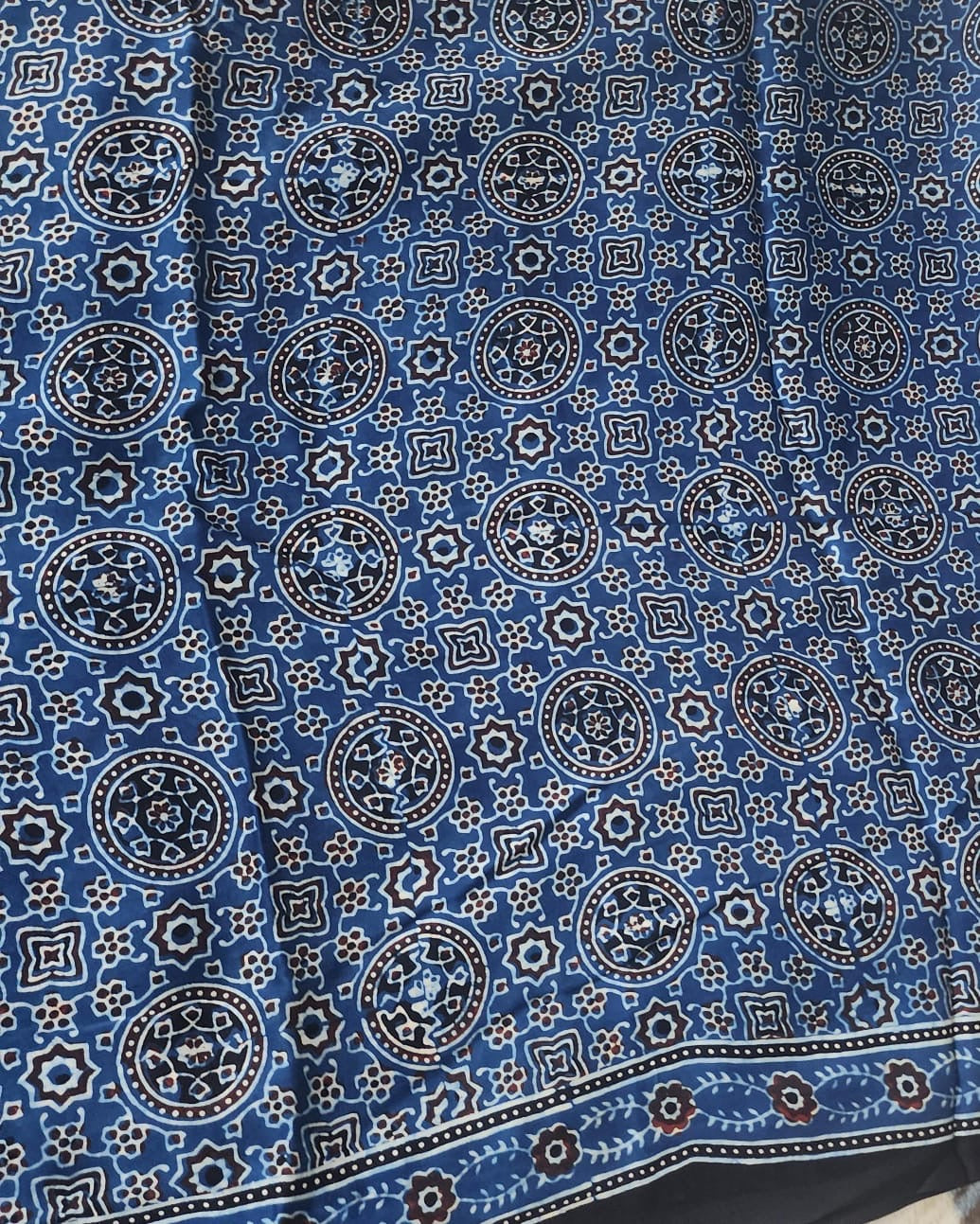 Ajrakh Modal saree