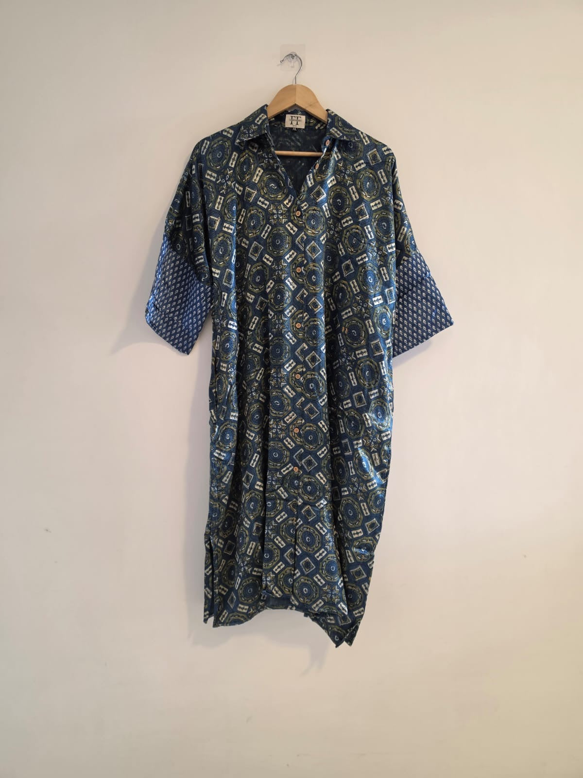 Ajrakh shirt dress