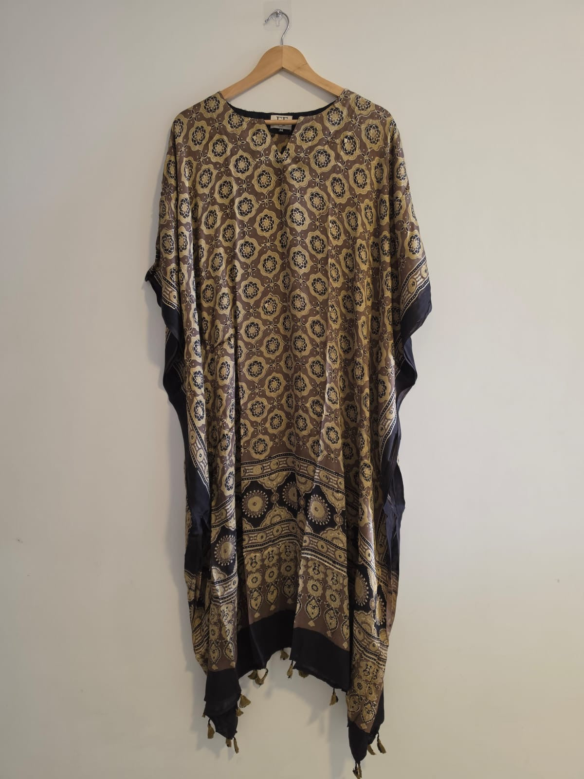 Ajrakh Kaftan in modal silk