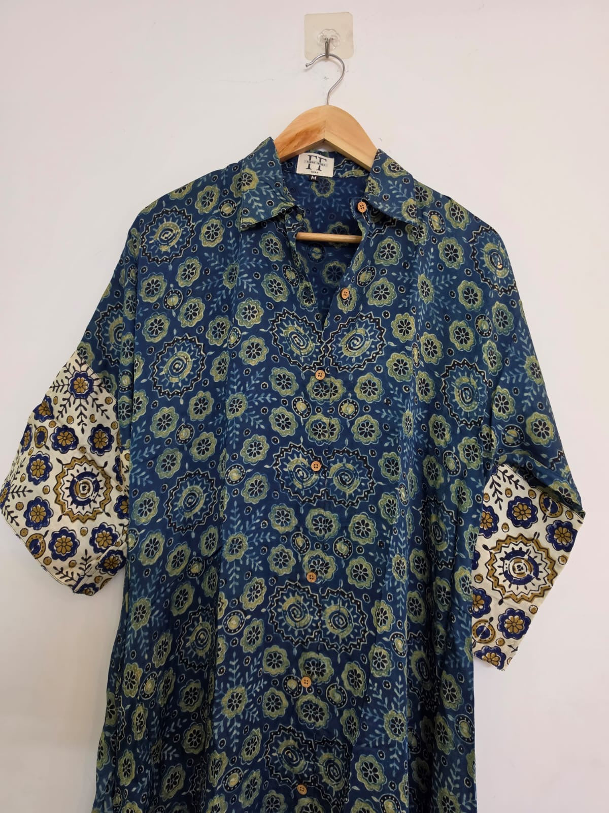 Ajrakh shirt dress