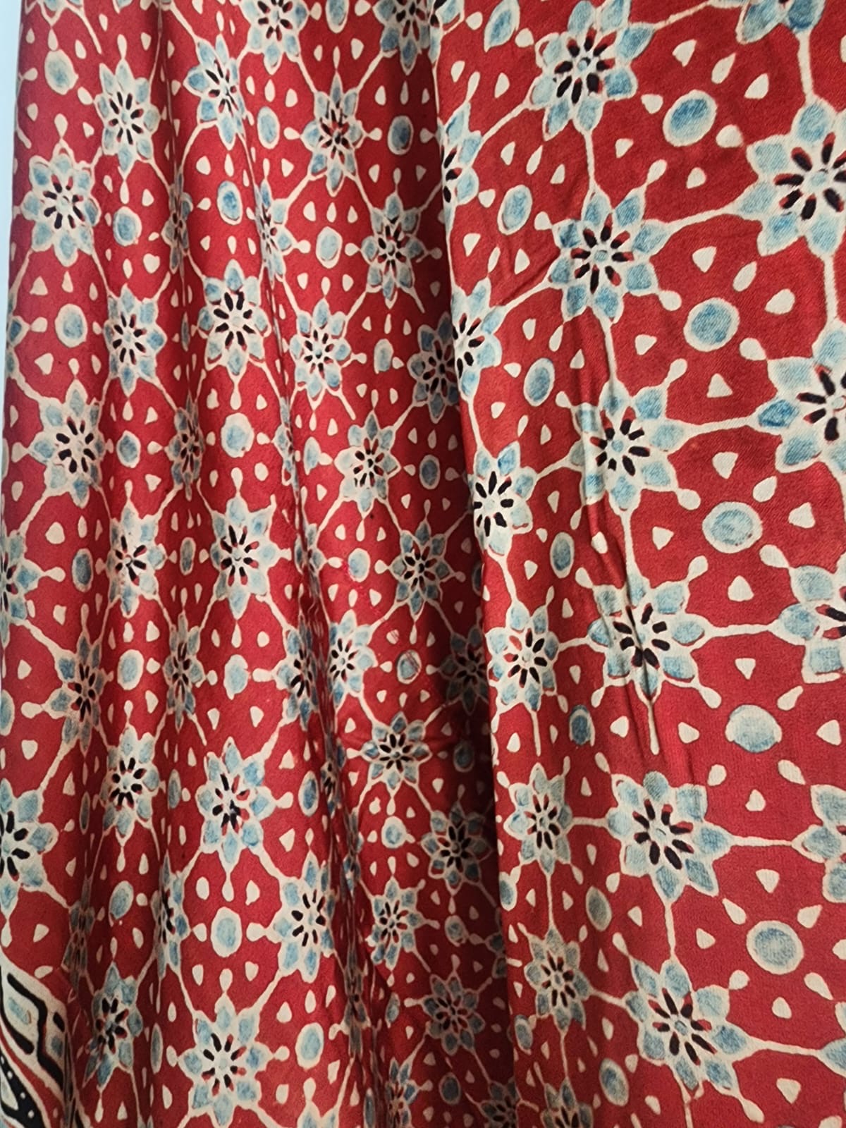 Ajrakh Kaftan in modal silk