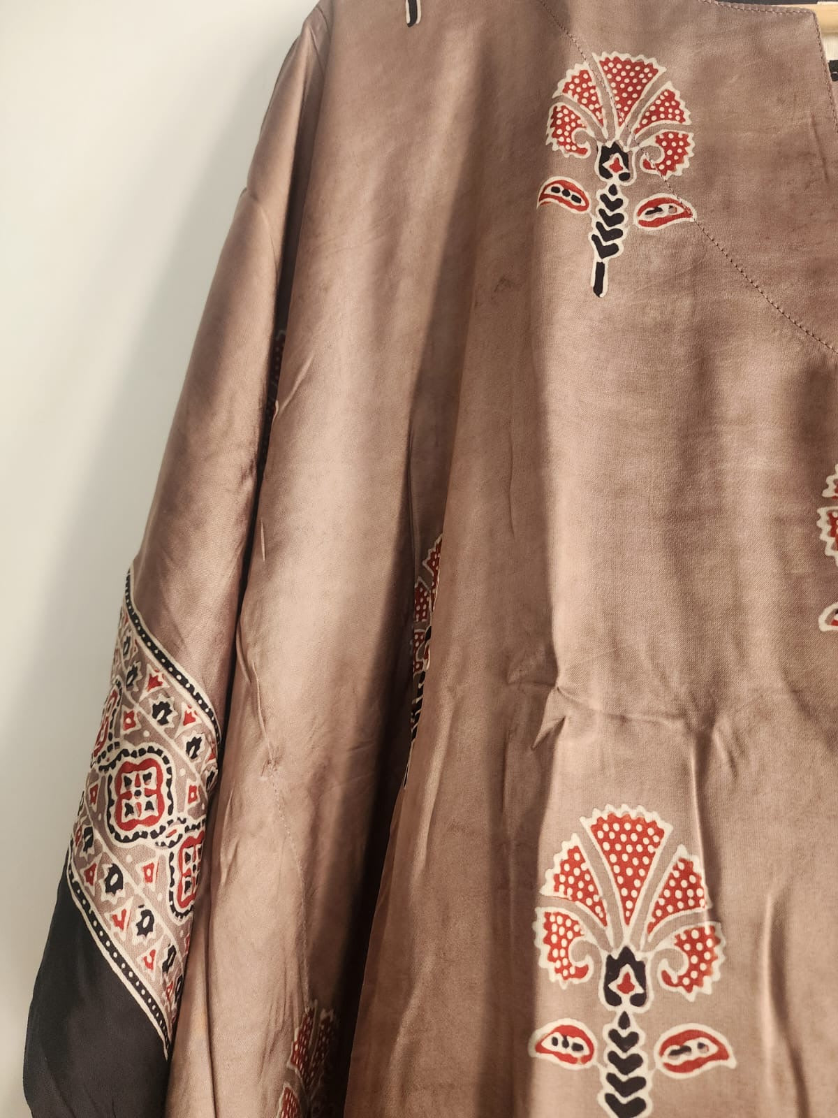 Ajrakh Kaftan in modal silk