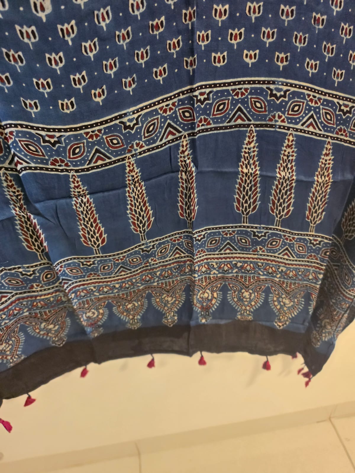 Ajrakh Kaftan in modal silk