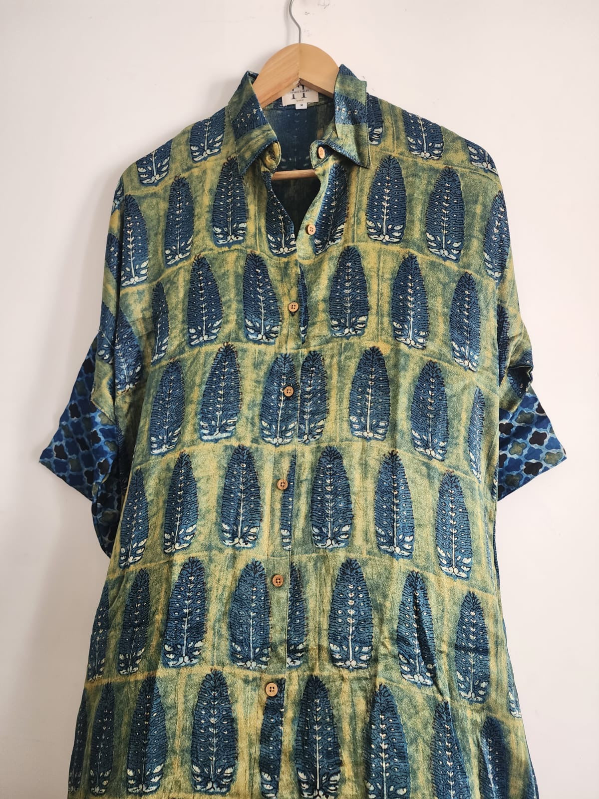 Ajrakh shirt dress