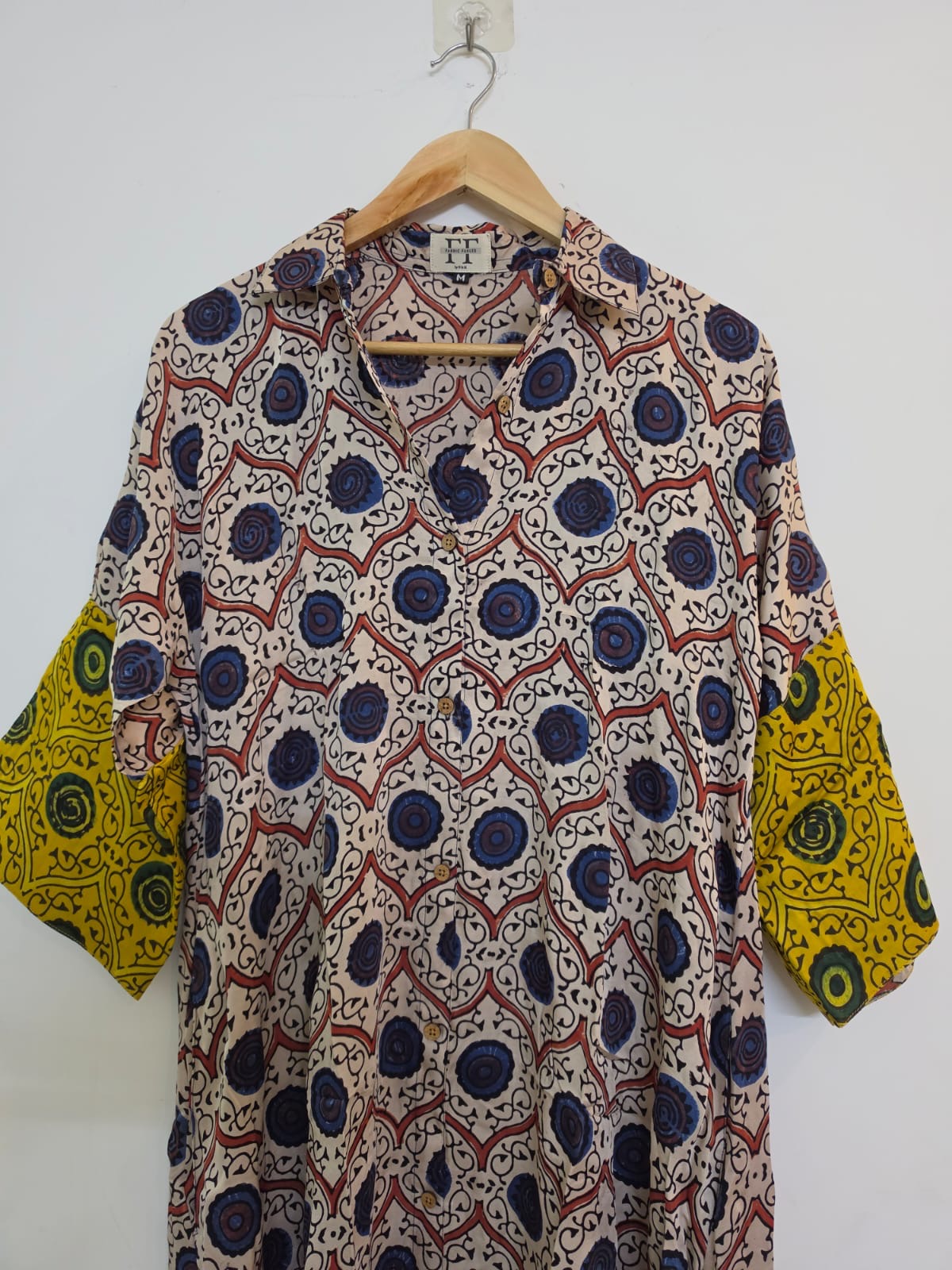 Ajrakh shirt dress