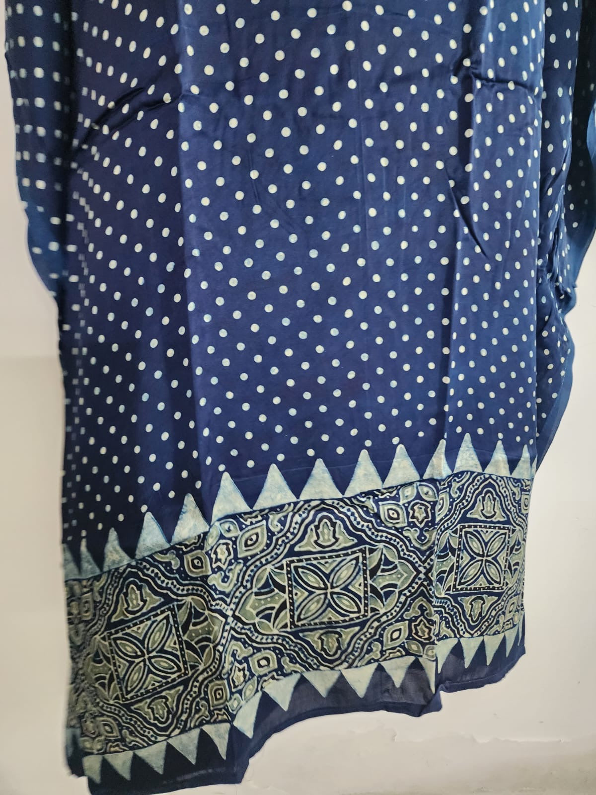 Ajrakh Kaftan in modal silk
